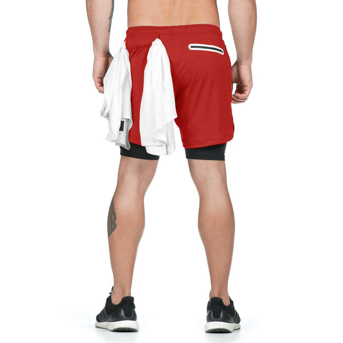 Running Shorts Men 2 In 1 Quick Dry Fitness Jogging Shorts