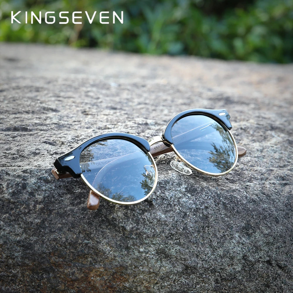 Handmade Black Walnut Wood Sunglasses