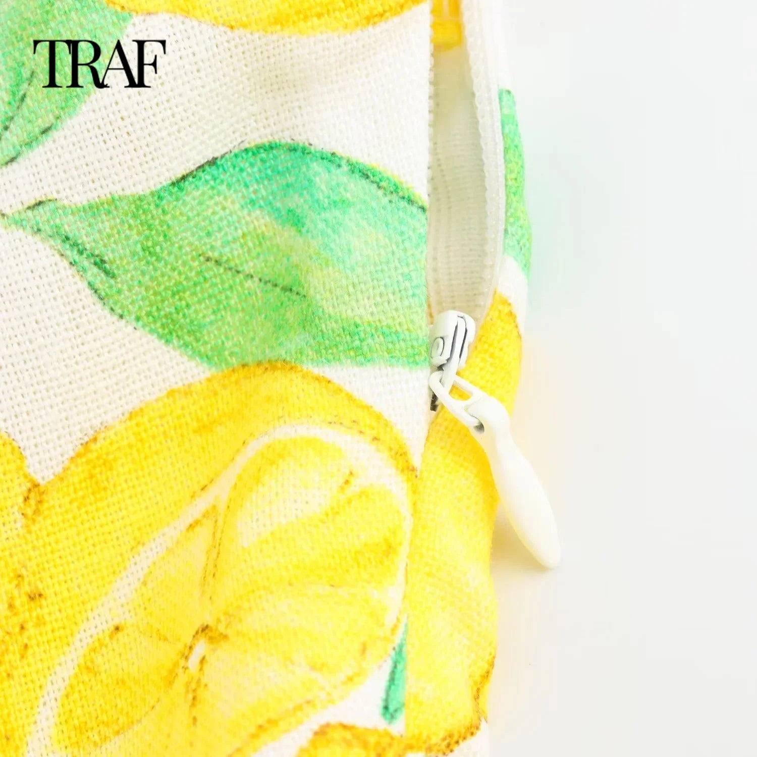 Chic Fruit Printed Bow Mini Dress