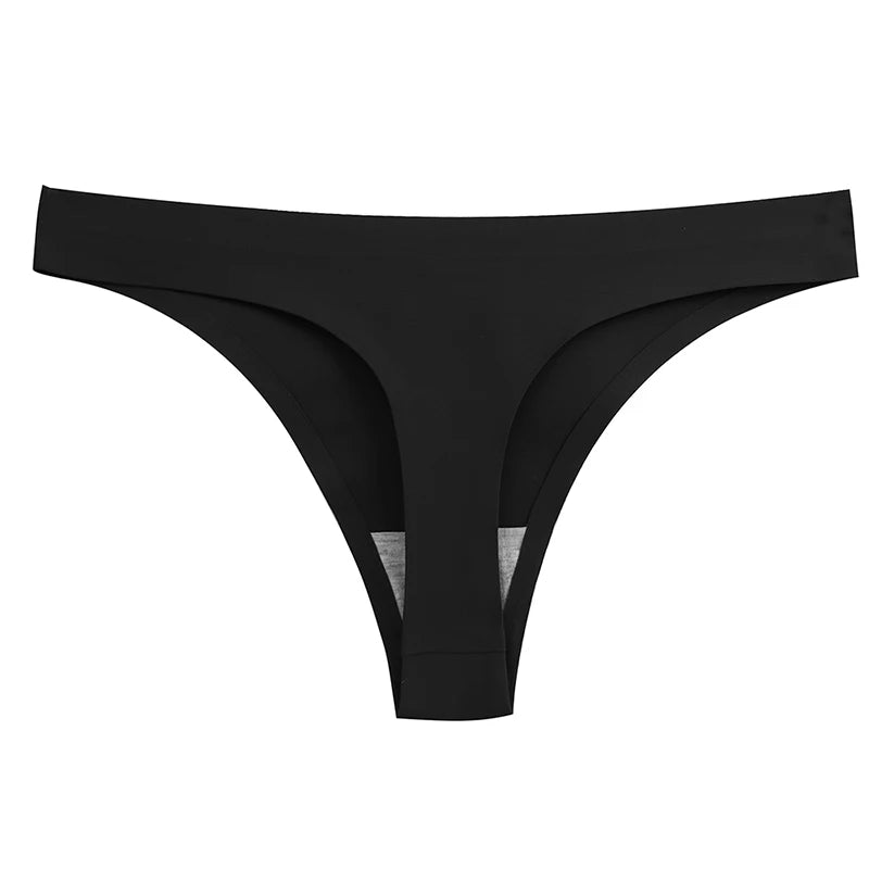 10 Pcs Seamless Silk Satin Thongs – Sexy Women’s Underwear & G-Strings