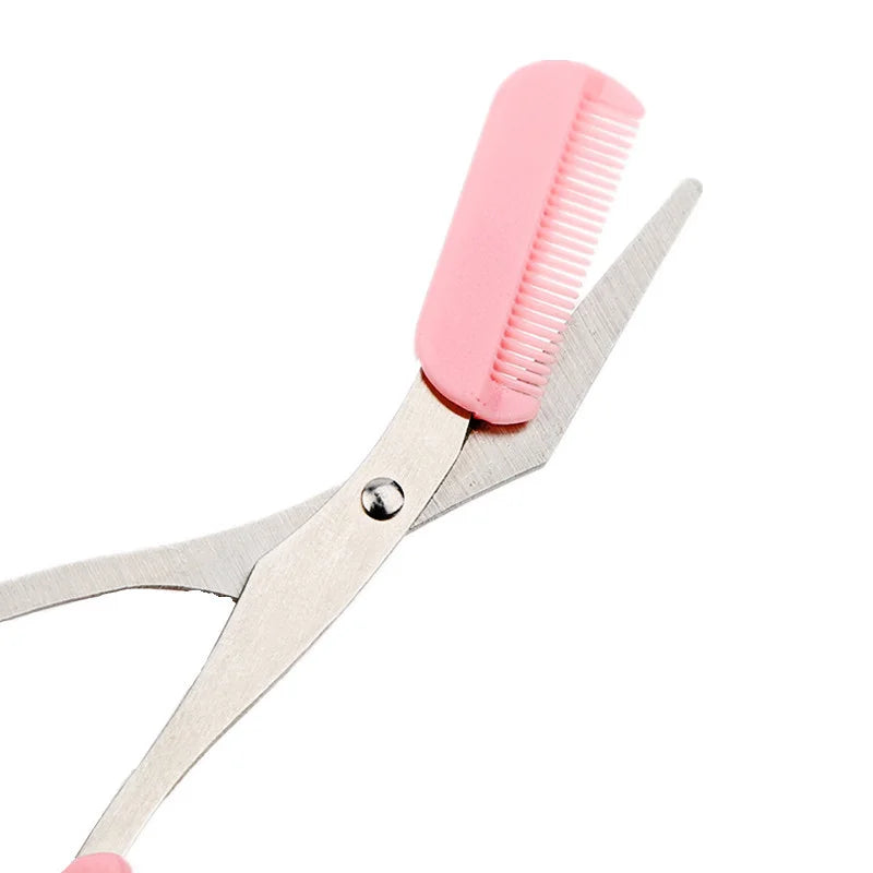 Precision Eyebrow Trimming & Shaping Set - 2Pc Razor and Comb