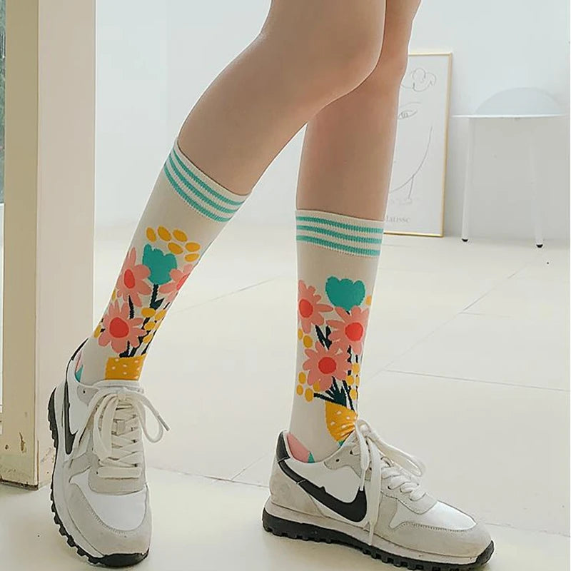 Colorful Spring Autumn Stockings for Women