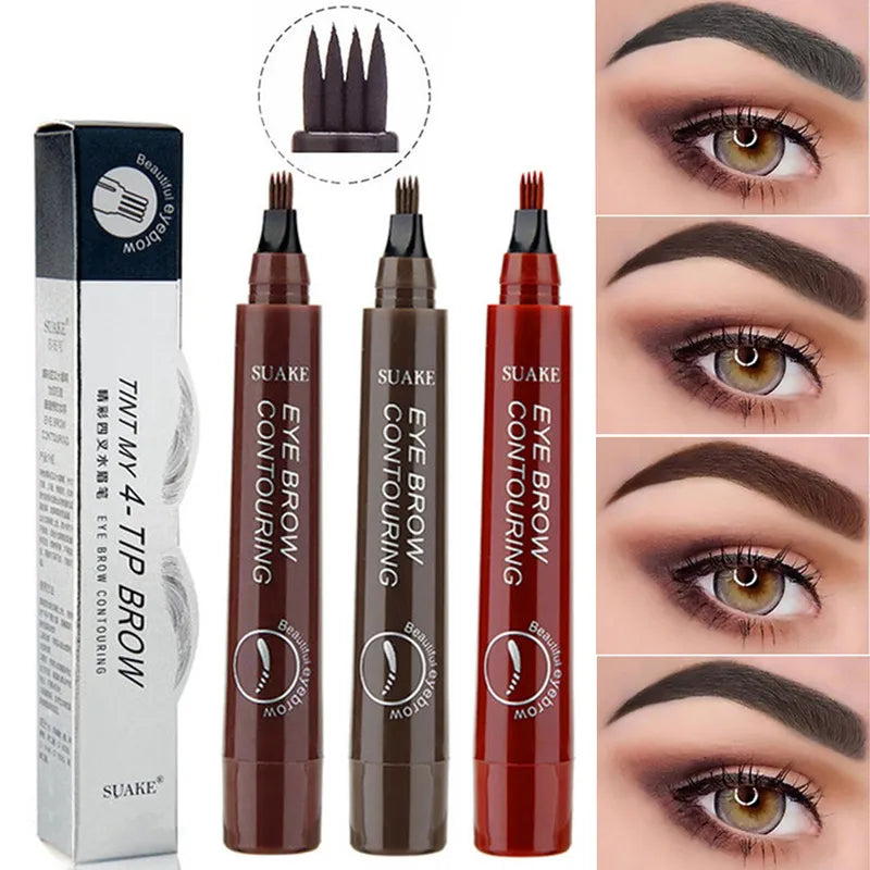 Waterproof Microblade Brow Pencil - 4-Point Eyebrow Pen