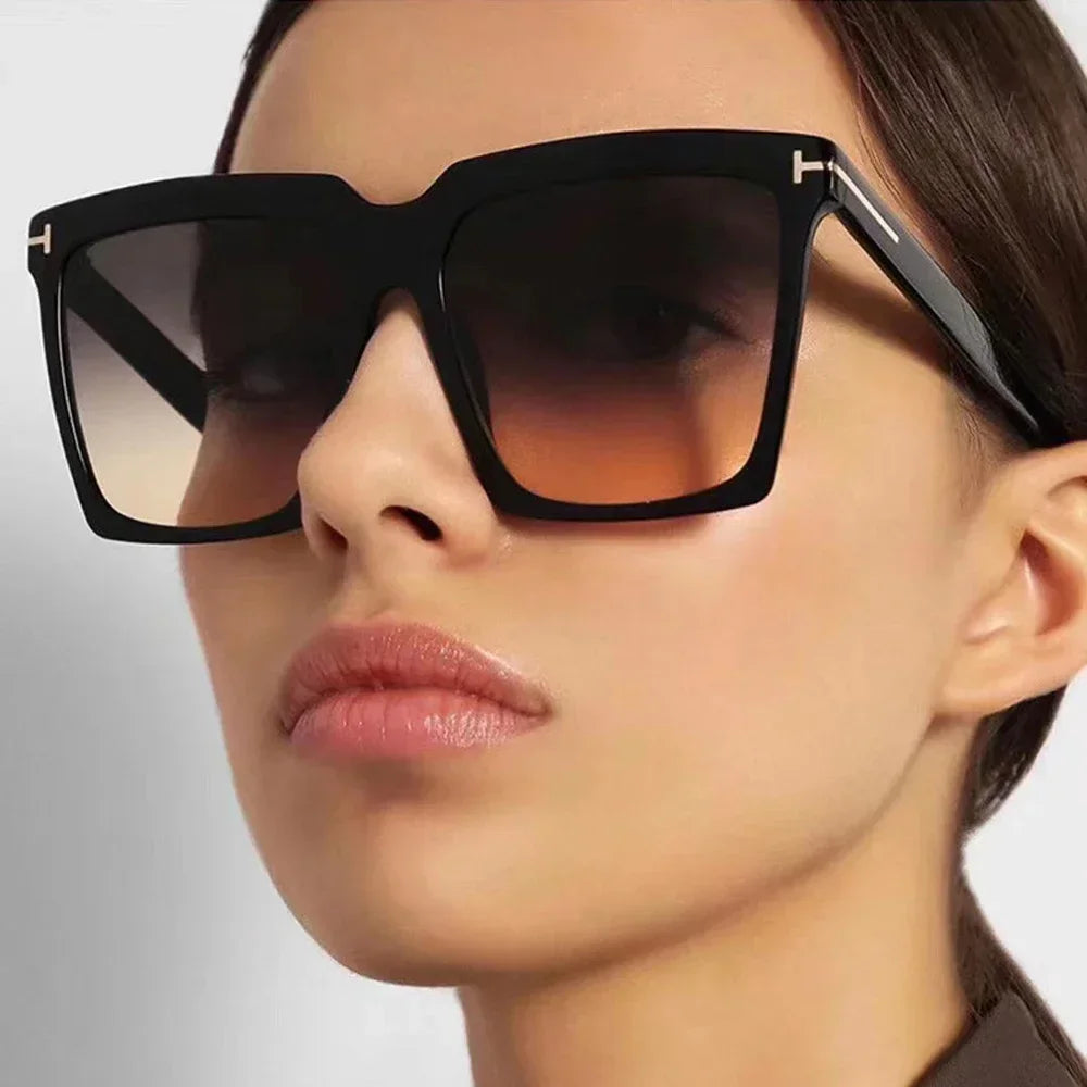 Vintage Oversized Square Sunglasses for Women