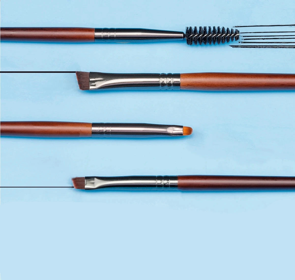 OVW Professional 24-Piece Makeup Brush Set - Goat Hair, Foundation, Contour, Blending & More