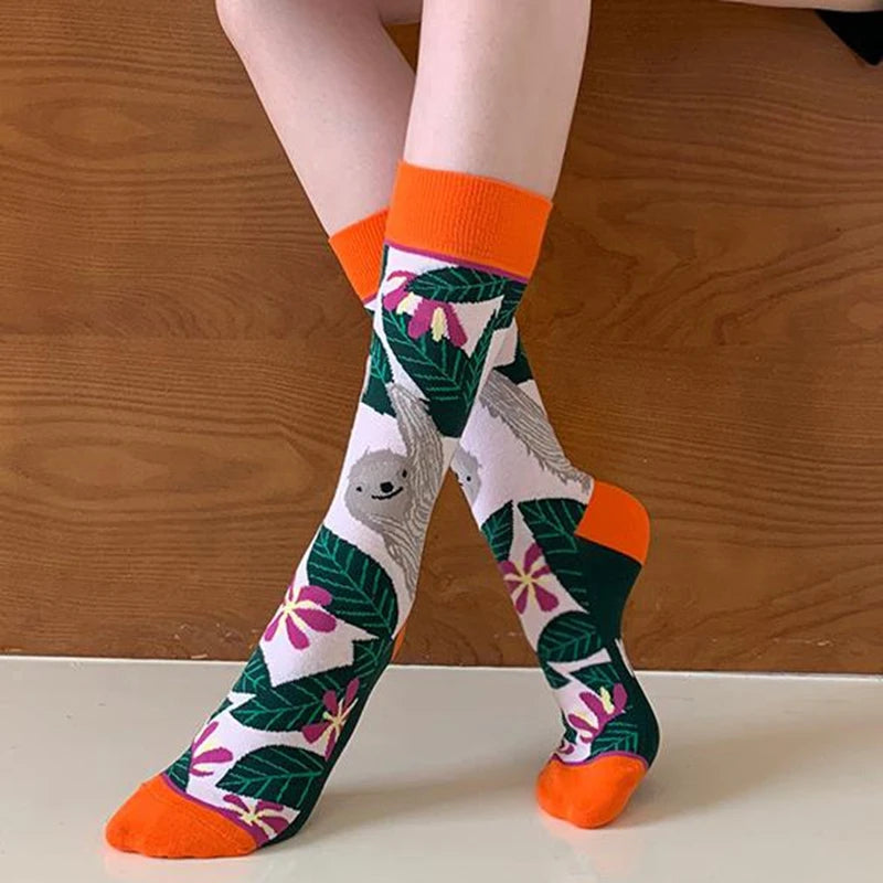 Colorful Spring Autumn Stockings for Women