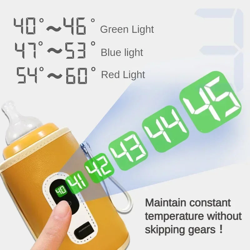 USB Portable Baby Bottle Warmer with Digital Display