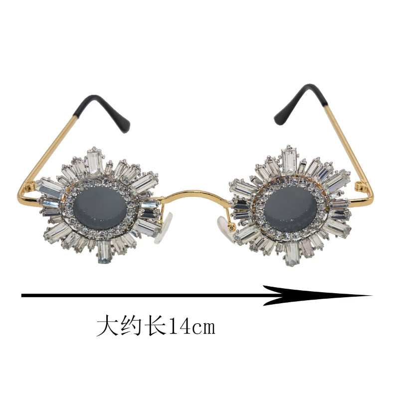Round Diamond Sunglasses for Girls