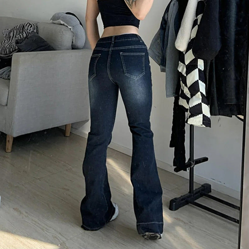 Vintage Aesthetic Flare Jeans
