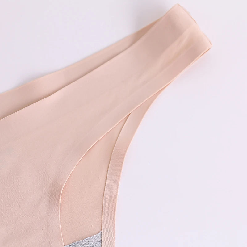 10 Pcs Seamless Silk Satin Thongs – Sexy Women’s Underwear & G-Strings