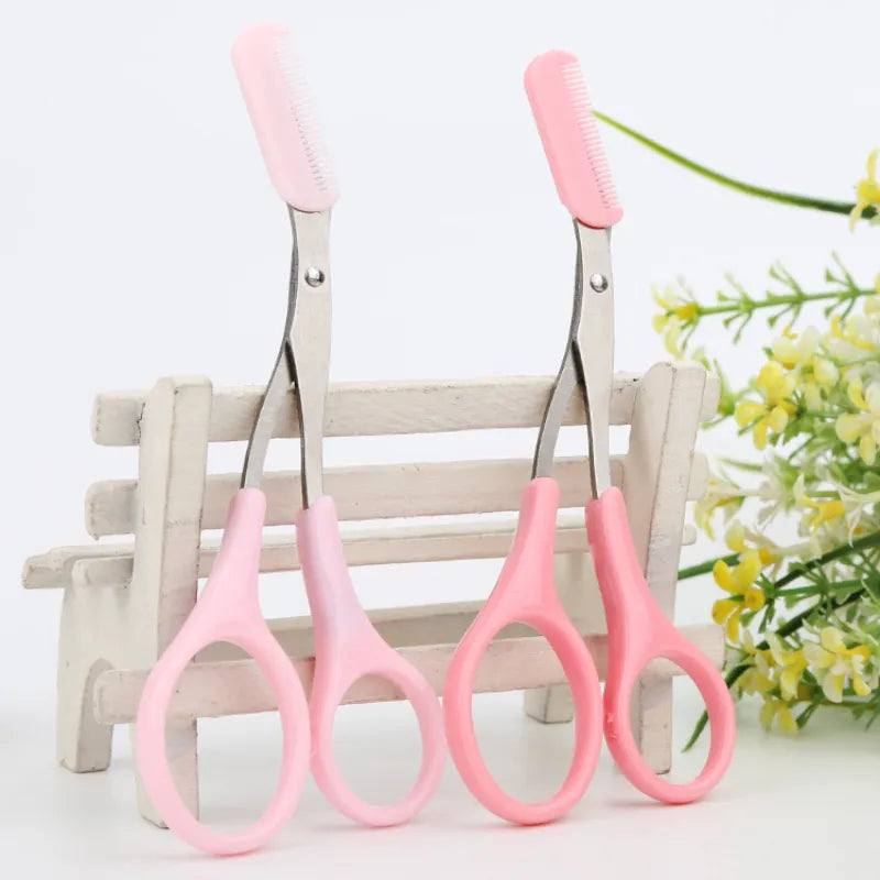 Precision Eyebrow Trimming & Shaping Set - 2Pc Razor and Comb