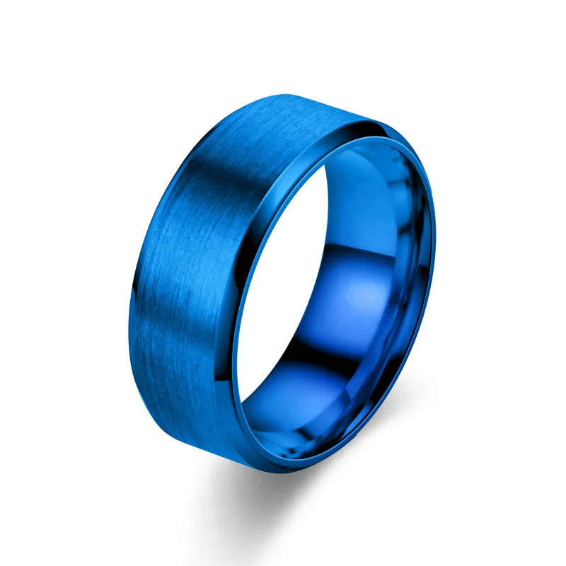 Classic 8mm Tungsten & Stainless Steel Wedding Band