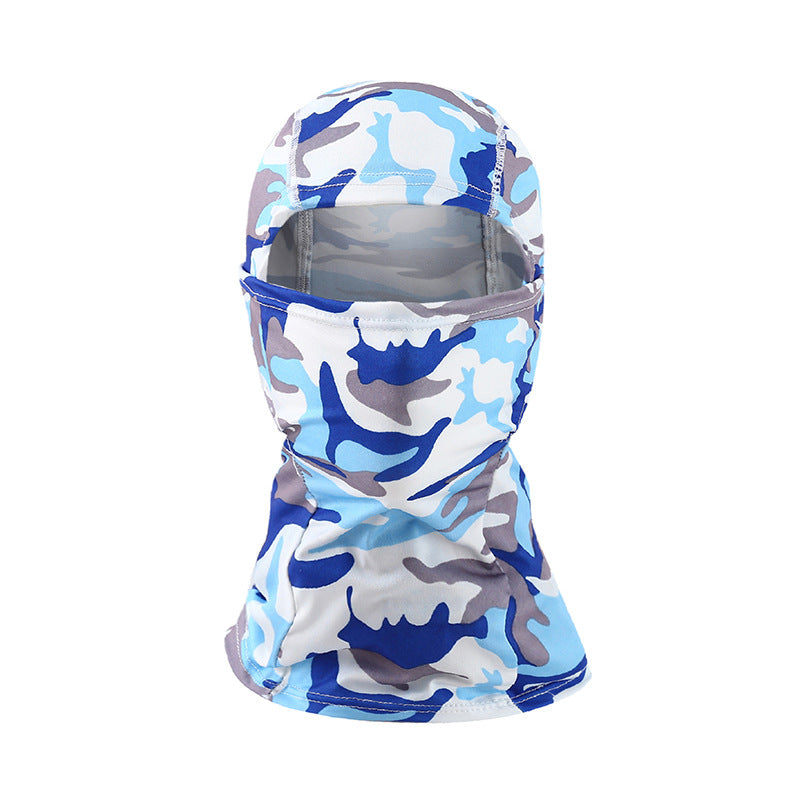 Outdoor Cycling Camouflage Hood Breathable Sun Protection Mask