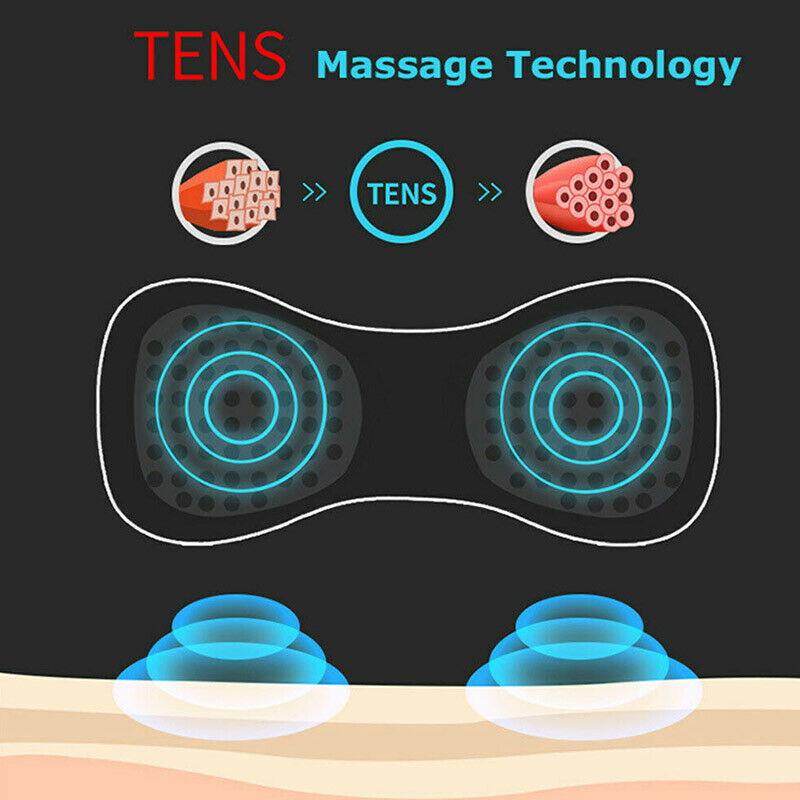 Portable Mini Electric Neck Back Body Massager Cervical Massage Stimulator Pain Relief Massage Patch