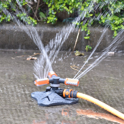 Adjustable 360 Degree 3-Arm Rotating Sprinkler