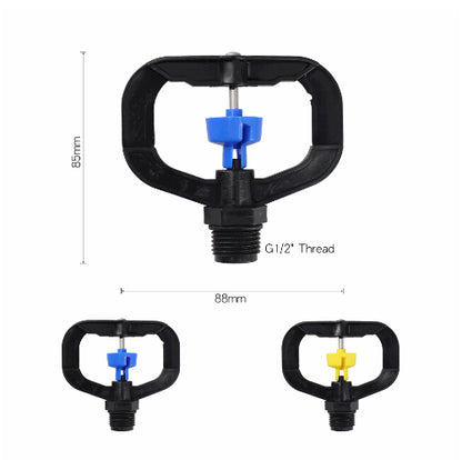 Plastic DN15 Outer Wire Round Butterfly 360 Degree Rotating Irrigation Sprinkler Agriculture Garden