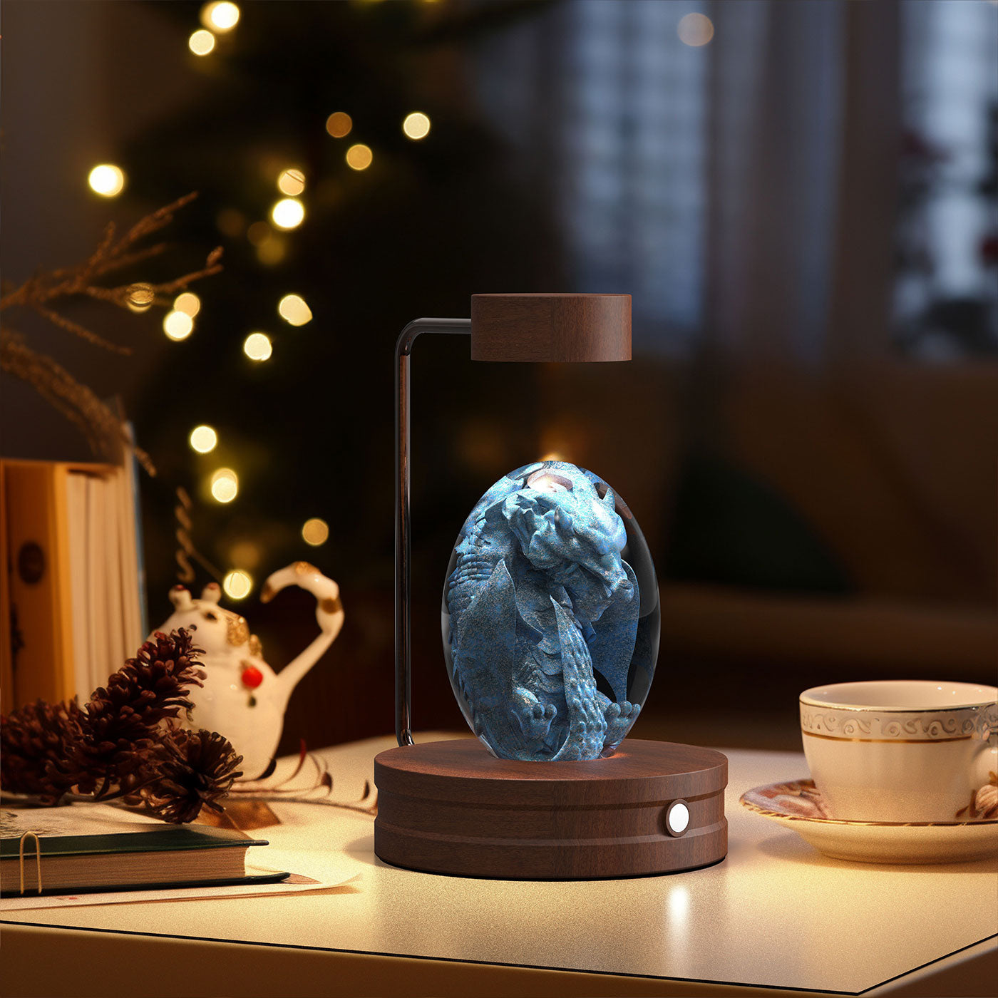 Crystal Ball Cosmic Dinosaur Indoor Night Light