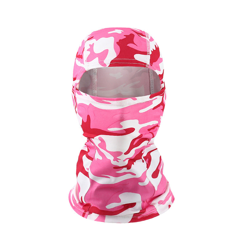 Outdoor Cycling Camouflage Hood Breathable Sun Protection Mask