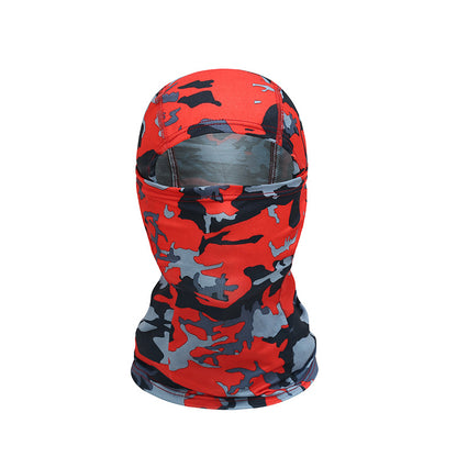 Outdoor Cycling Camouflage Hood Breathable Sun Protection Mask