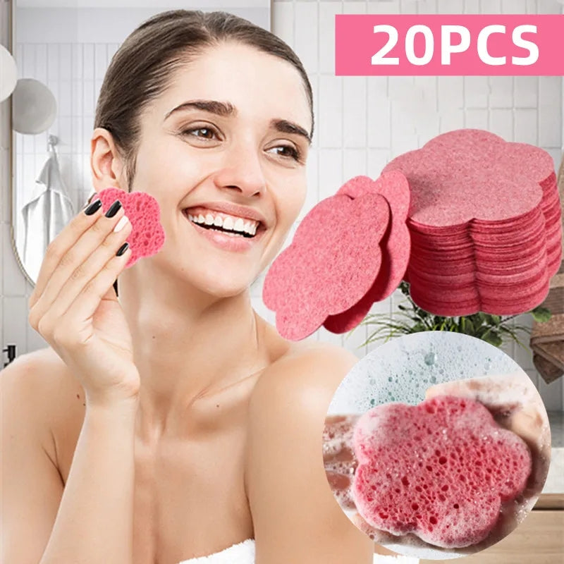 Reusable Sponge Facial Cleaning Puff Massage Makeup Removal Compression