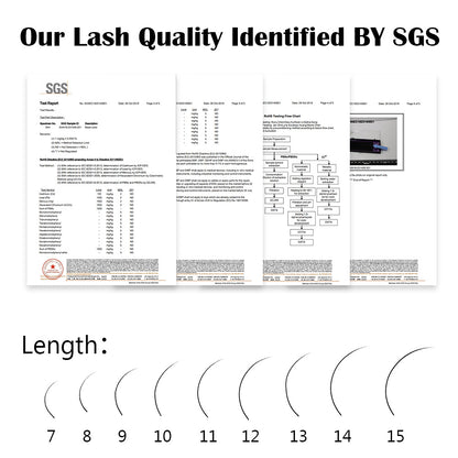 Professional Grafted Eyelashes – 0.07mm Thick, Ultra-Soft Lash Extensions