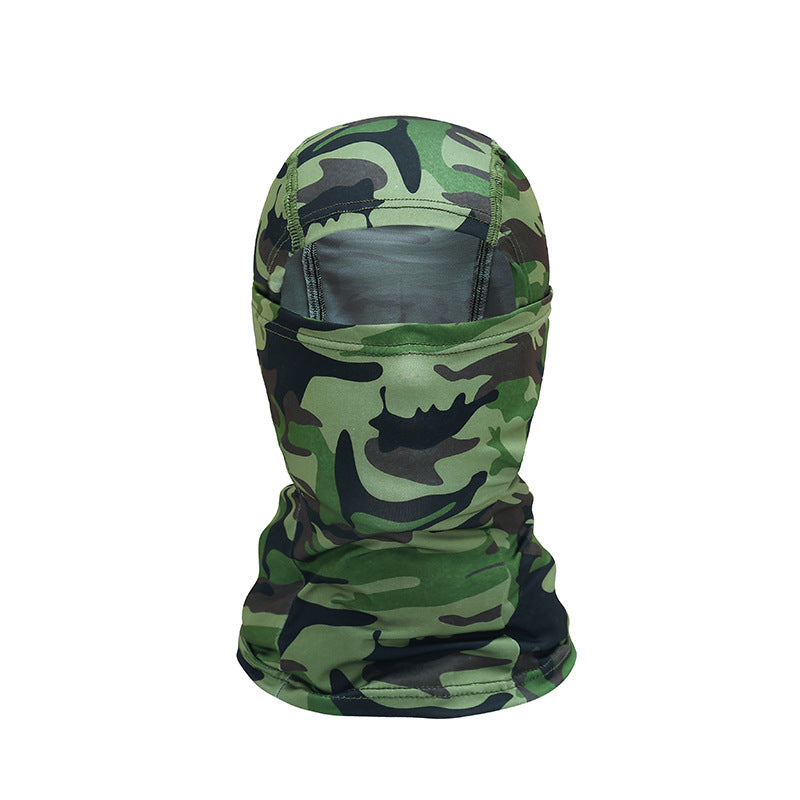 Outdoor Cycling Camouflage Hood Breathable Sun Protection Mask