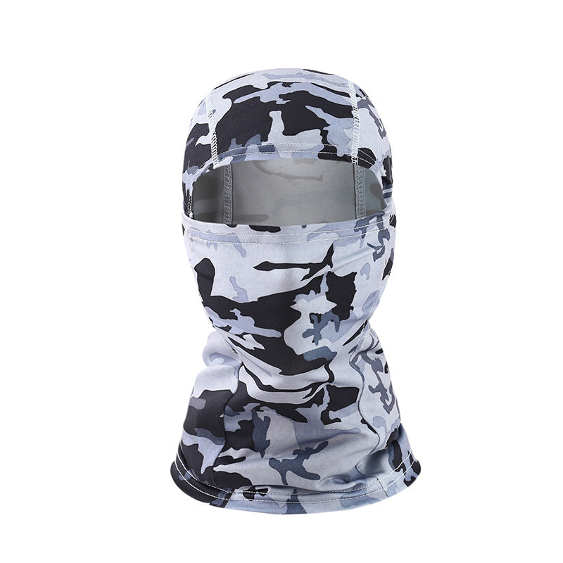 Outdoor Cycling Camouflage Hood Breathable Sun Protection Mask