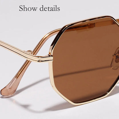 Trendy Rose Gold Mirror Shades with UV400 Protection