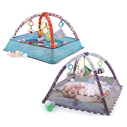 Baby Fitness Frame Crawling Game Blanket with Educational Toys