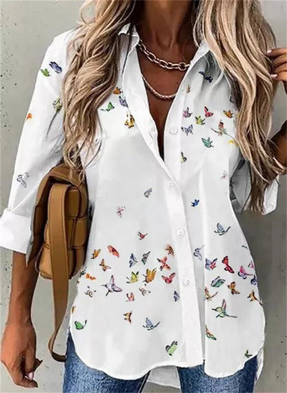 Elegant Long-Sleeved Casual Shirt for Women