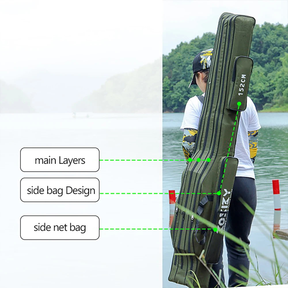 Portable Foldable Fishing Rod Carrier Bag