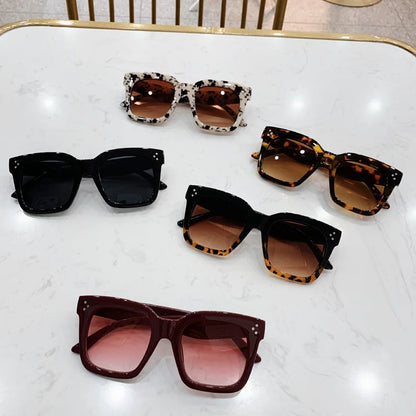 Oversized Square Retro Sunglasses for Women
