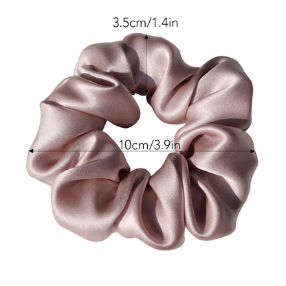 100% Pure Mulberry Silk Large Scrunchies