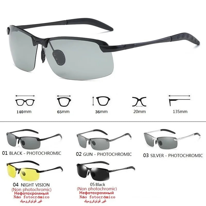 Photochromic Polarized Sunglasses for Men