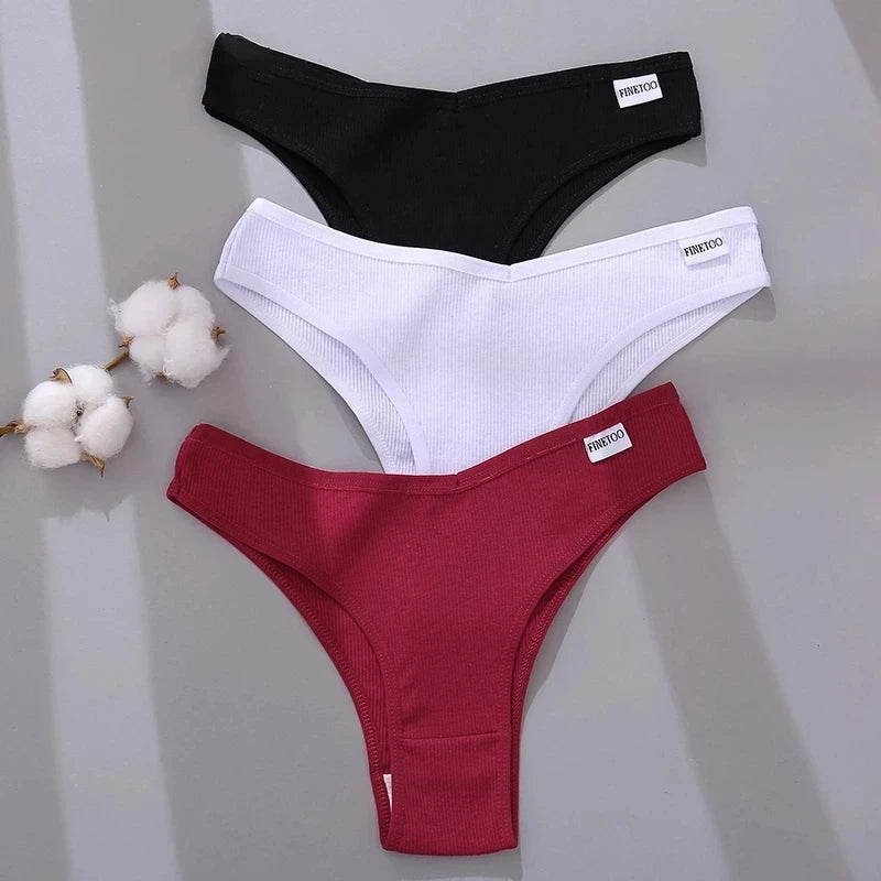 FINETOO Cotton Panties 4-Pack