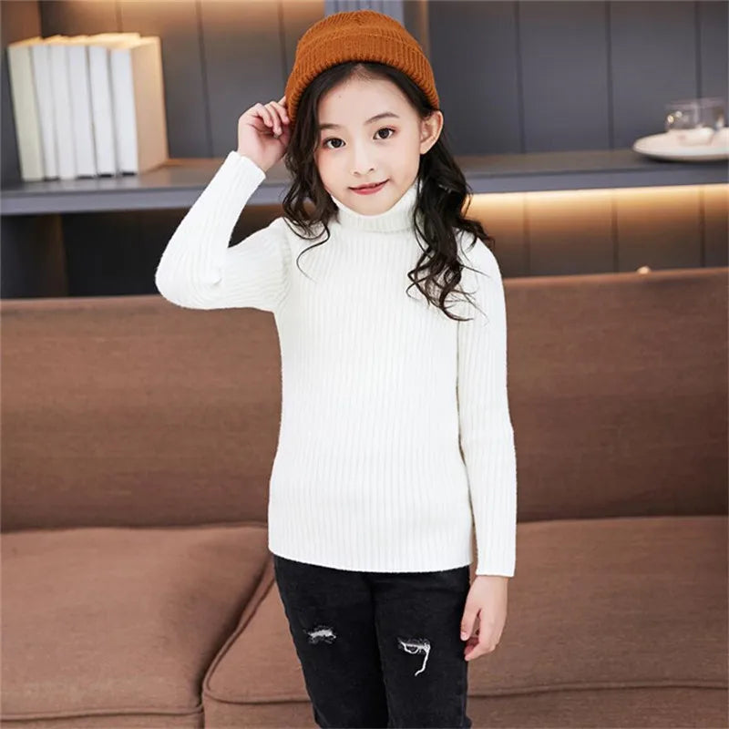 Baby Girls &amp; Boys Winter Turtleneck Knitted Sweaters