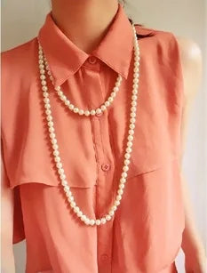 Fashion Long Pearl Necklace for Women