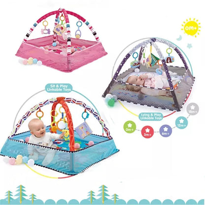 Baby Fitness Frame Crawling Game Blanket with Educational Toys