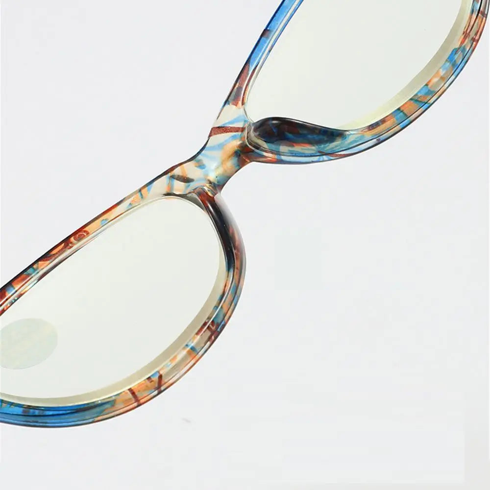 Floral Print PC Frame Cat Eye Eyewear for Presbyopia