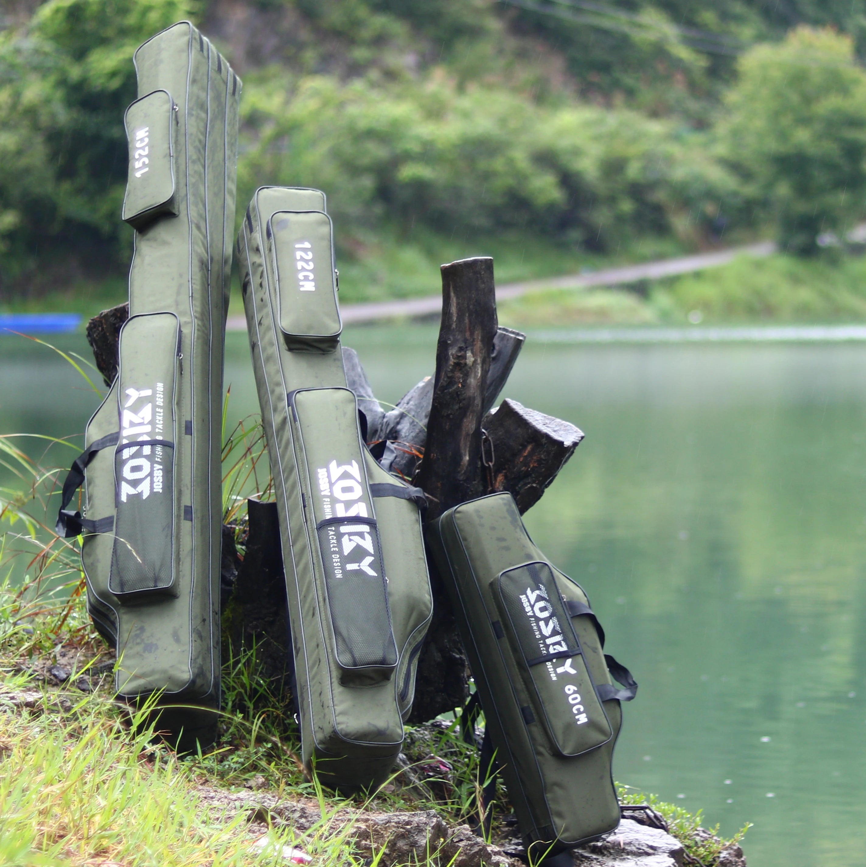 Portable Foldable Fishing Rod Carrier Bag