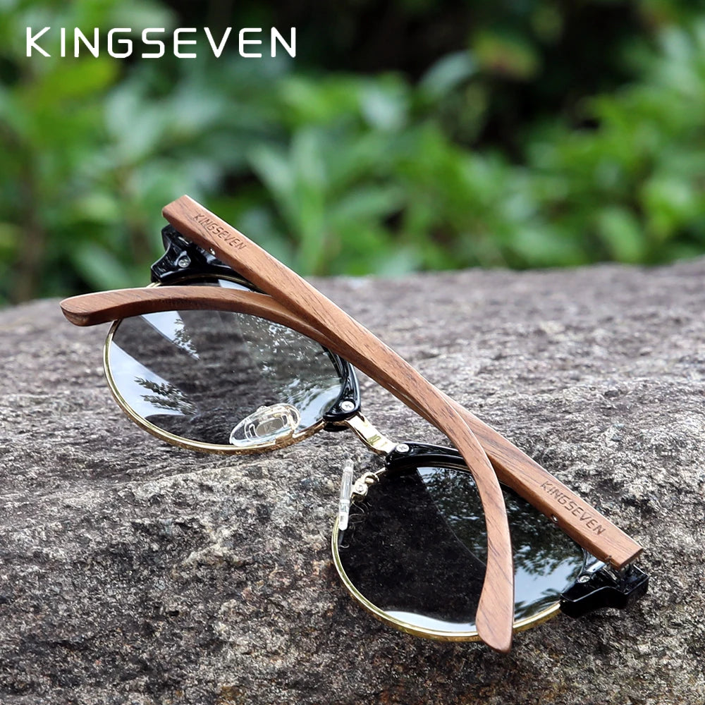 Handmade Black Walnut Wood Sunglasses
