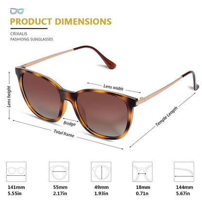 CRIXALIS Vintage Cat Eye Sunglasses