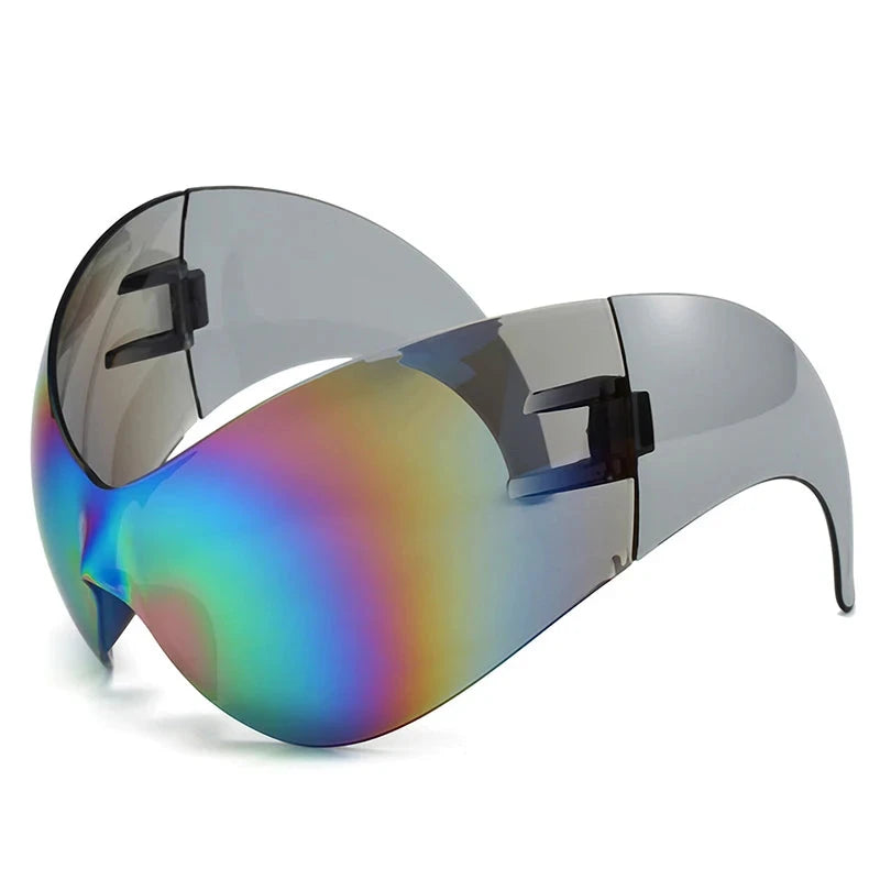 Oversized Y2K Punk One-Piece Sunglasses