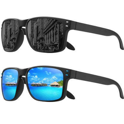 Fashion Polarized Square Sunglasses for Men and Women