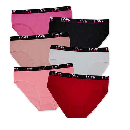 6-Pack Plus Size Cotton Panties - Women&