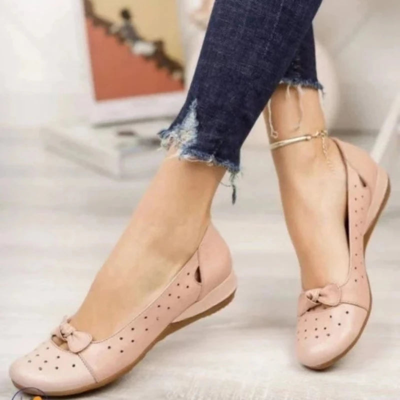 Summer Leather Oxford Shoes for Women – Casual and Stylish Footwear