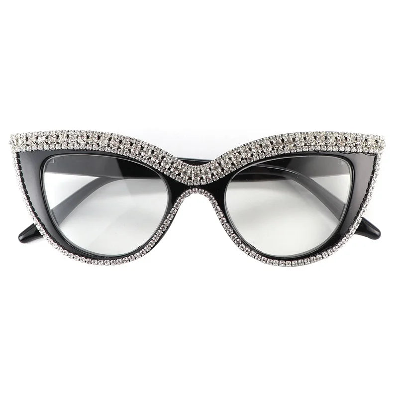 Rhinestone Cat Eye Reading Glasses for Women