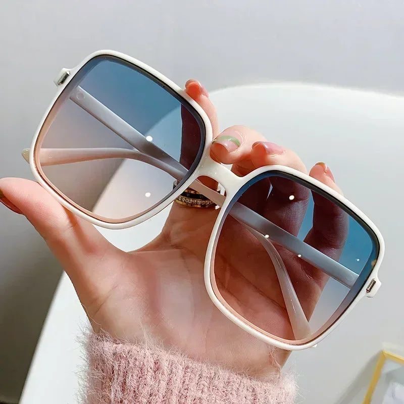 Oversized Rectangle Sunglasses for Men and Women