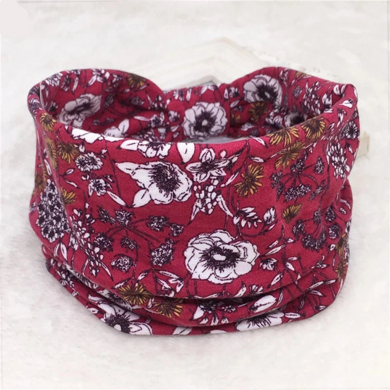 Bohemian Wide Cotton Stretch Headbands