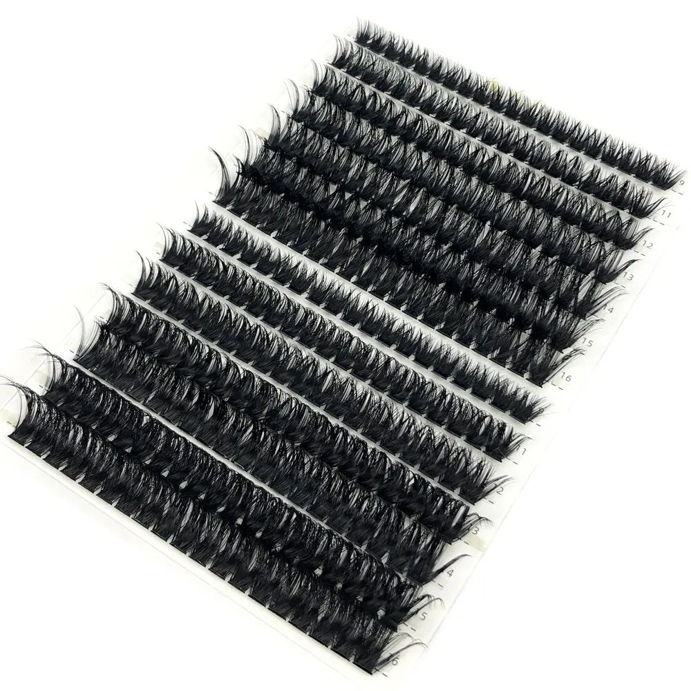 Russian Volume Lash Clusters – Mixed Tray Natural Mink Lashes (30D-80D)